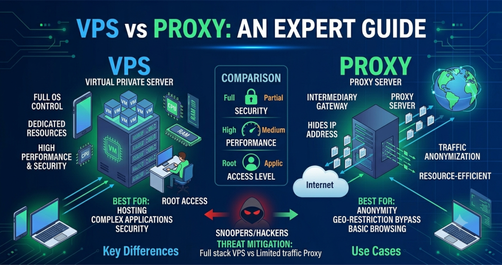 VPS vs Proxy An Expert Guide_virtualprivatenetwork.io